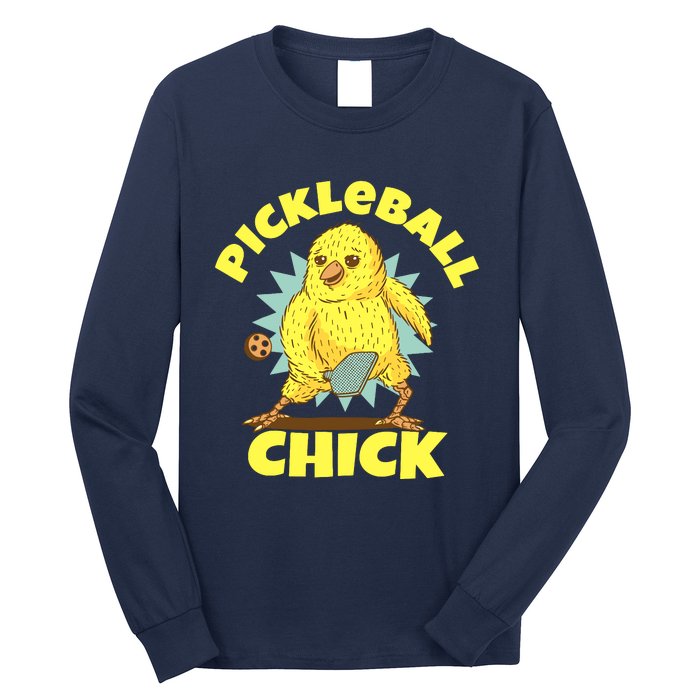 Funny Pickleball Pickleball Chick Player Loves To Play Long Sleeve Shirt