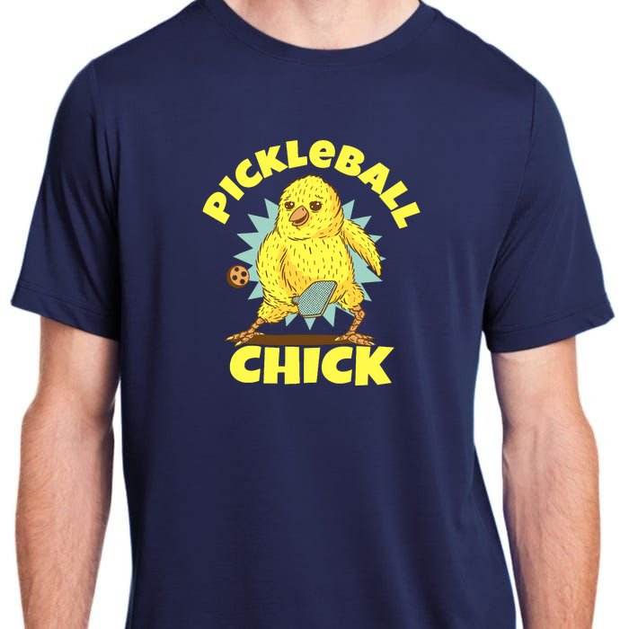 Funny Pickleball Pickleball Chick Player Loves To Play Adult ChromaSoft Performance T-Shirt