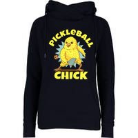 Funny Pickleball Pickleball Chick Player Loves To Play Womens Funnel Neck Pullover Hood