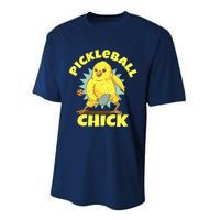 Funny Pickleball Pickleball Chick Player Loves To Play Performance Sprint T-Shirt