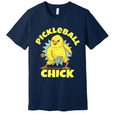 Funny Pickleball Pickleball Chick Player Loves To Play Premium T-Shirt