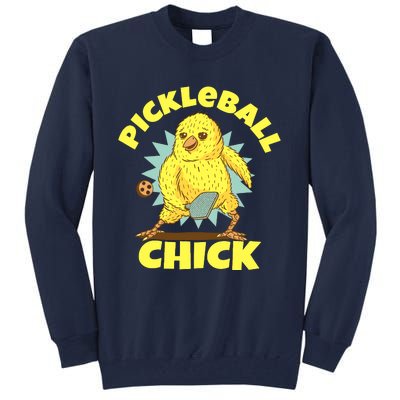 Funny Pickleball Pickleball Chick Player Loves To Play Tall Sweatshirt