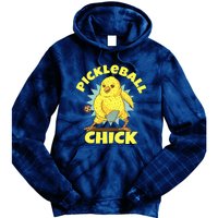 Funny Pickleball Pickleball Chick Player Loves To Play Tie Dye Hoodie