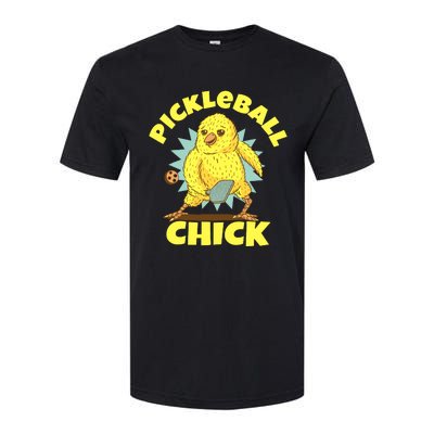 Funny Pickleball Pickleball Chick Player Loves To Play Softstyle CVC T-Shirt