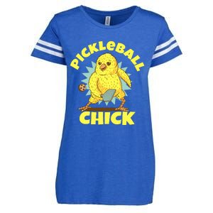 Funny Pickleball Pickleball Chick Player Loves To Play Enza Ladies Jersey Football T-Shirt