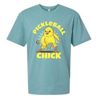 Funny Pickleball Pickleball Chick Player Loves To Play Sueded Cloud Jersey T-Shirt