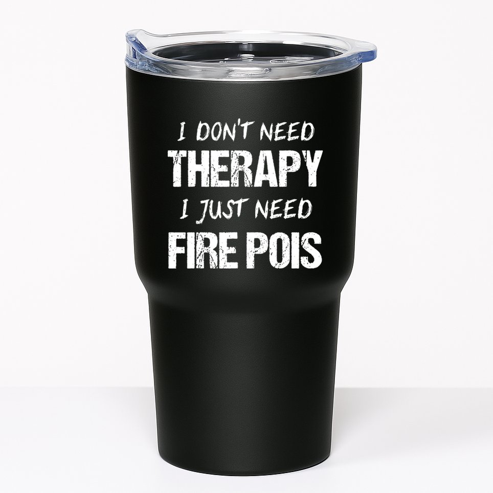Fire Poi Poi Fire Dancer Juggling Tumbler