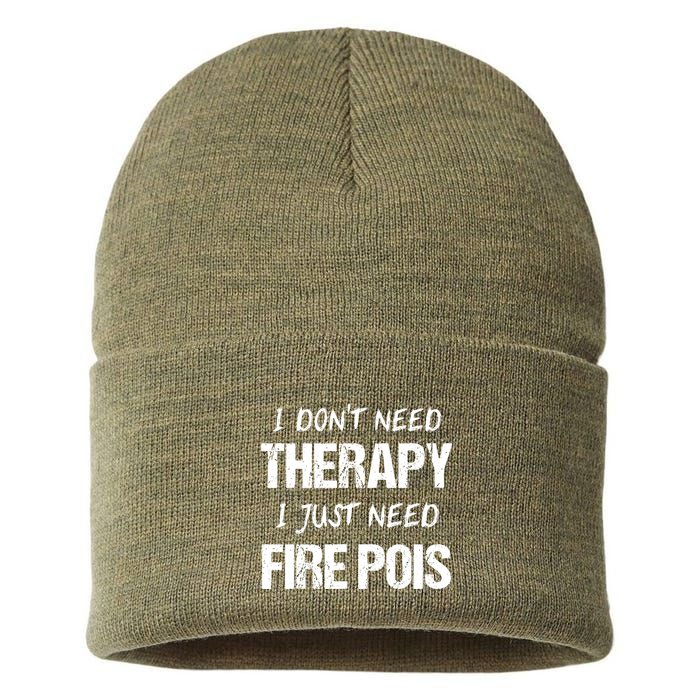 Fire Poi Poi Fire Dancer Juggling Sustainable Knit Beanie