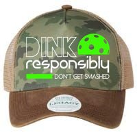 Funny Pickleball Player Dink Responsibly Don't Get Smashed Legacy Tie Dye Trucker Hat