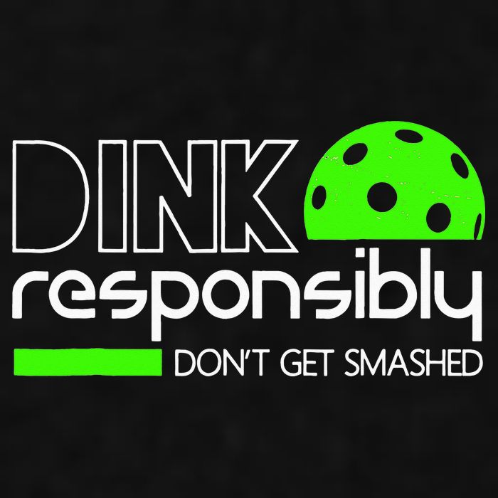 Funny Pickleball Player Dink Responsibly Don't Get Smashed Ladies PosiCharge Tri-Blend Wicking Tank