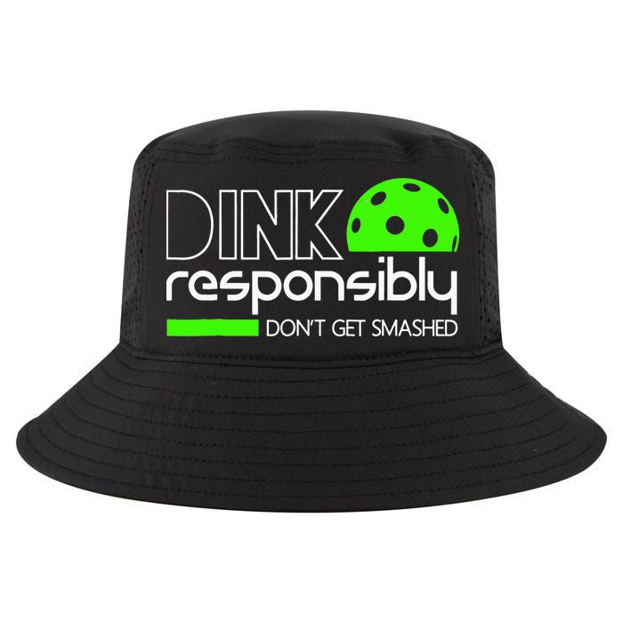 Funny Pickleball Player Dink Responsibly Don't Get Smashed Cool Comfort Performance Bucket Hat