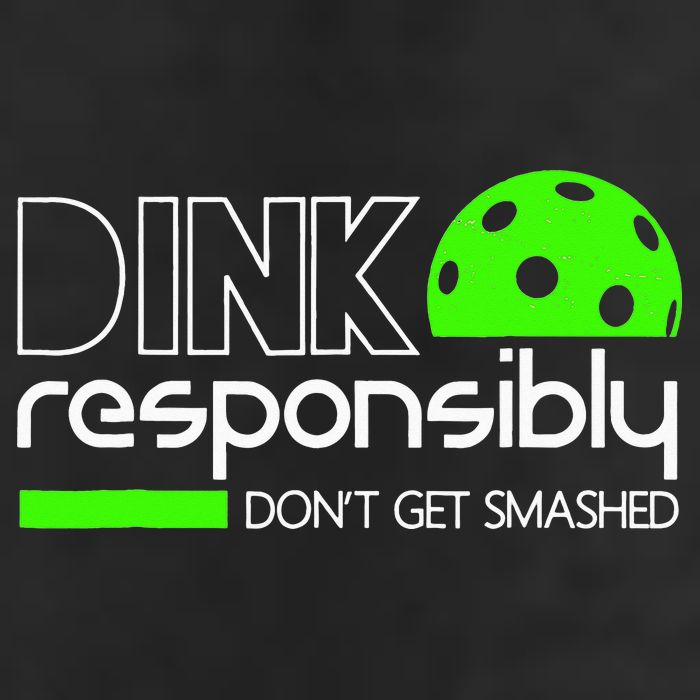 Funny Pickleball Player Dink Responsibly Don't Get Smashed 7 Panel Mesh Trucker Snapback Hat