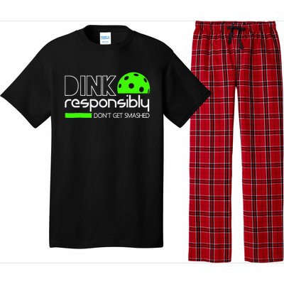 Funny Pickleball Player Dink Responsibly Don't Get Smashed Pajama Set