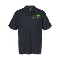 Funny Pickleball Player Dink Responsibly Don't Get Smashed Softstyle Adult Sport Polo