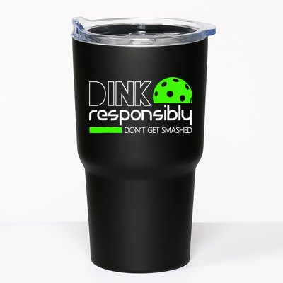 Funny Pickleball Player Dink Responsibly Don't Get Smashed Tumbler
