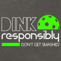 Funny Pickleball Player Dink Responsibly Don't Get Smashed Cotton Canvas Backpack