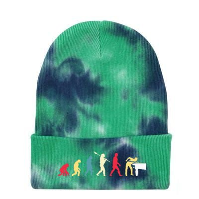 Funny Pool Player Billiards 8 Ball Pool Player Tie Dye 12in Knit Beanie