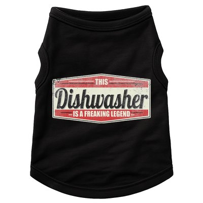 Funny Profession Quote Vintage Dishwasher Doggie Tank