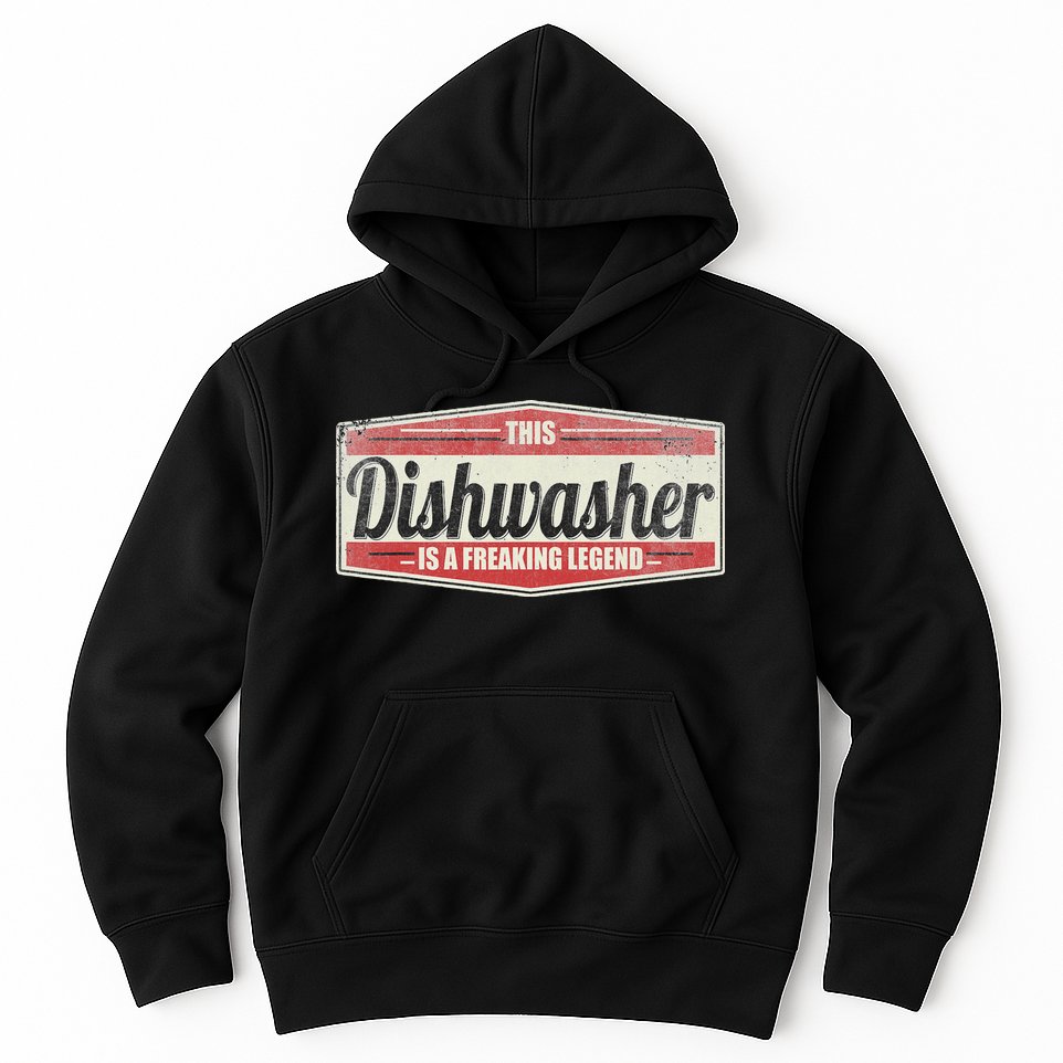 Funny Profession Quote Vintage Dishwasher Hoodie