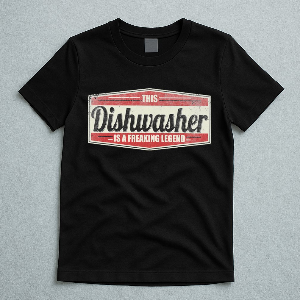 Funny Profession Quote Vintage Dishwasher T-Shirt