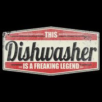 Funny Profession Quote Vintage Dishwasher T-Shirt