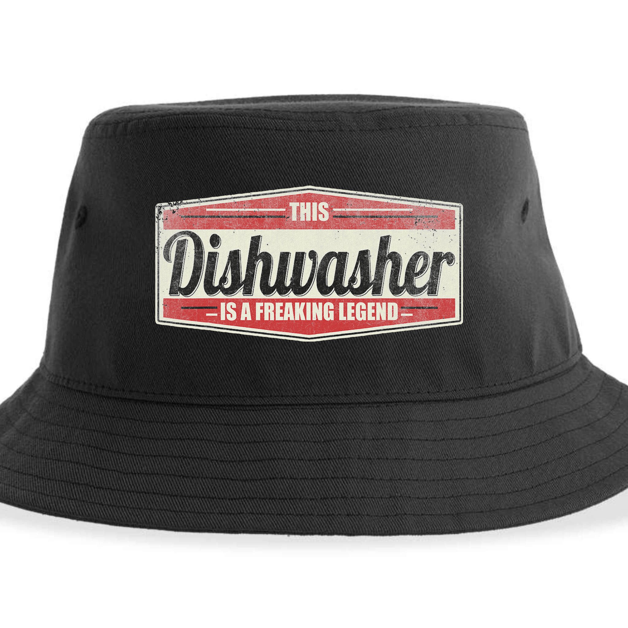 Funny Profession Quote Vintage Dishwasher Sustainable Bucket Hat