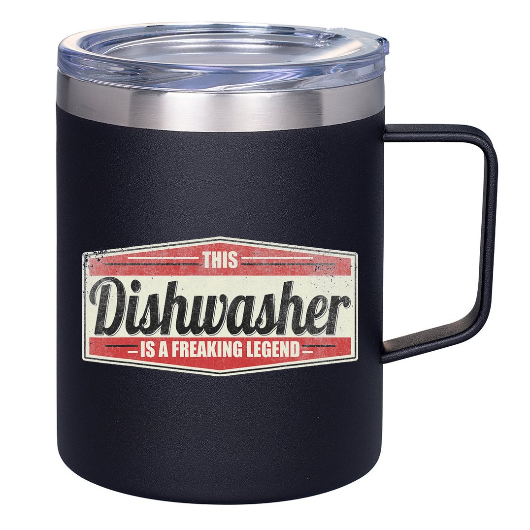 Funny Profession Quote Vintage Dishwasher 12oz Stainless Steel Coffee Mug