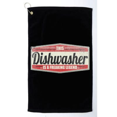 Funny Profession Quote Vintage Dishwasher Golf Towel