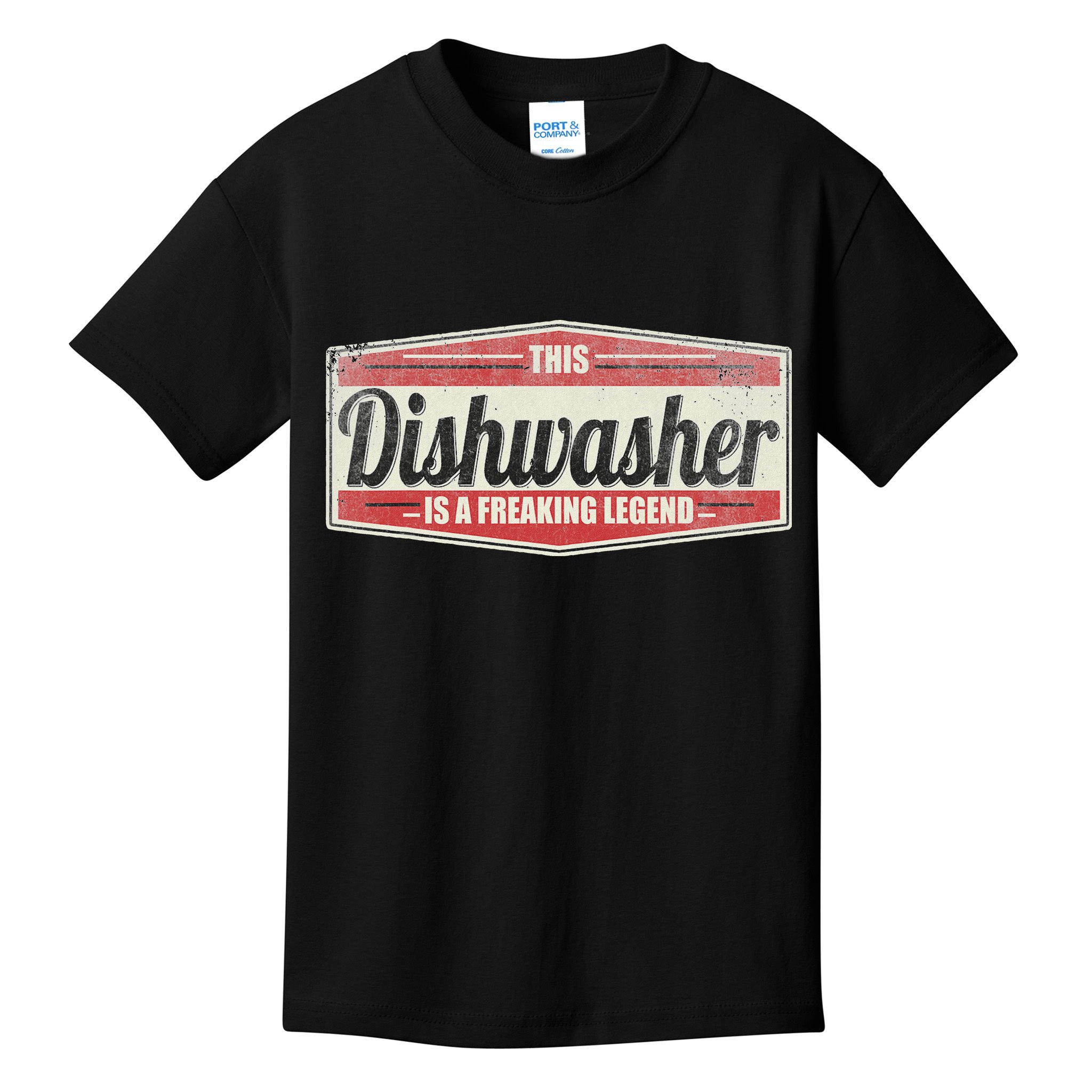 Funny Profession Quote Vintage Dishwasher Kids T-Shirt