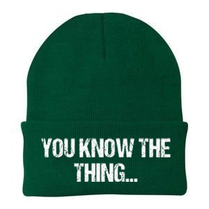 Funny Phrase Quote From Joe Biden 2020 You Know The Thing Knit Cap Winter Beanie