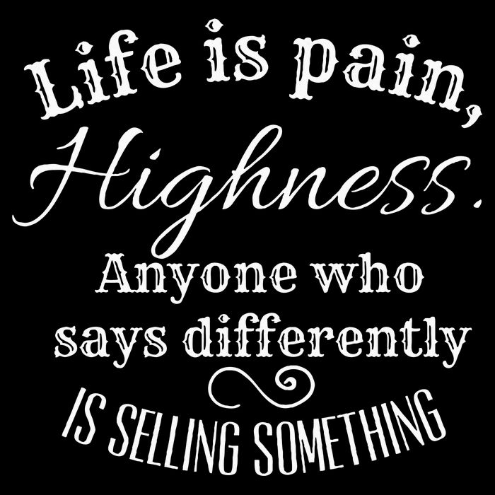 Funny Princess Quote Life Is Pain Highness Bride Sustainable Bucket Hat