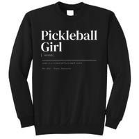 Funny Pickleball quote definition woman Tall Sweatshirt