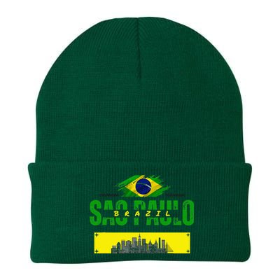 funnysao paulo quote Custom sao paulo brasil design Knit Cap Winter Beanie