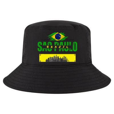 funnysao paulo quote Custom sao paulo brasil design Cool Comfort Performance Bucket Hat