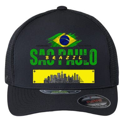 funnysao paulo quote Custom sao paulo brasil design Flexfit Unipanel Trucker Cap