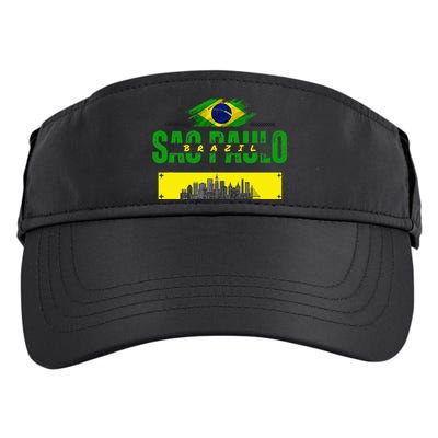 funnysao paulo quote Custom sao paulo brasil design Adult Drive Performance Visor