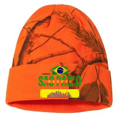 funnysao paulo quote Custom sao paulo brasil design Kati Licensed 12" Camo Beanie