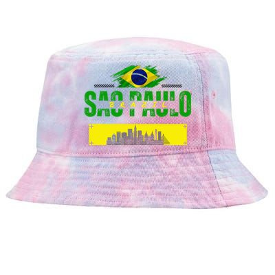 funnysao paulo quote Custom sao paulo brasil design Tie-Dyed Bucket Hat