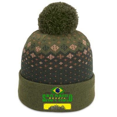 funnysao paulo quote Custom sao paulo brasil design The Baniff Cuffed Pom Beanie