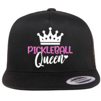 Funny Pickleball Queen Graphic Pickleball Player Gift Flat Bill Trucker Hat