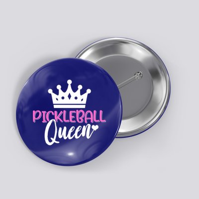 Funny Pickleball Queen Graphic Pickleball Player Gift Button