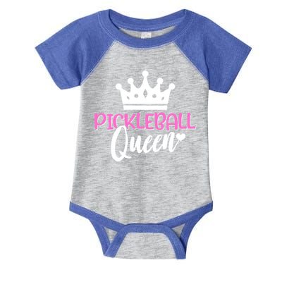 Funny Pickleball Queen Graphic Pickleball Player Gift Infant Baby Jersey Bodysuit