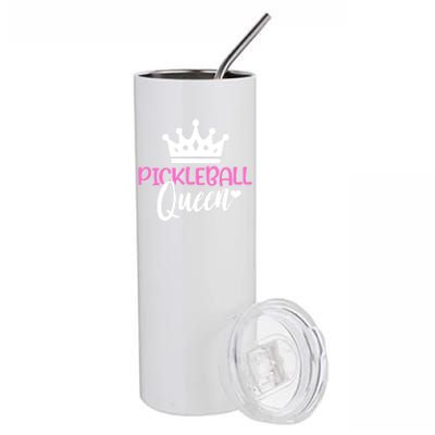 Funny Pickleball Queen Graphic Pickleball Player Gift Stainless Steel Tumbler