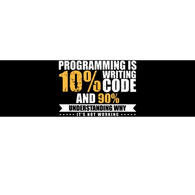 Funny Programming Quote Gift Programmer Software Developer Bumper Sticker