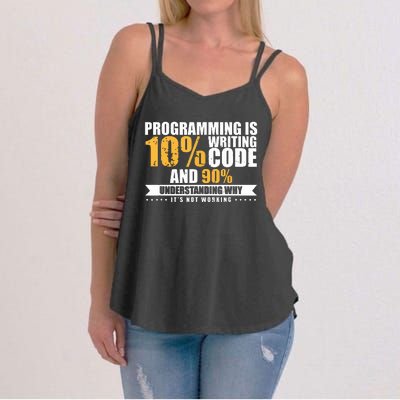 Funny Programming Quote Gift Programmer Software Developer Women's Strappy Tank