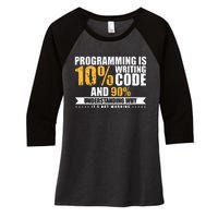 Funny Programming Quote Gift Programmer Software Developer Women's Tri-Blend 3/4-Sleeve Raglan Shirt