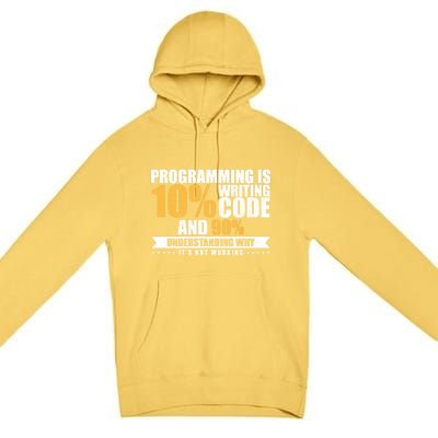 Funny Programming Quote Gift Programmer Software Developer Gift Premium Pullover Hoodie