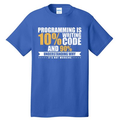 Funny Programming Quote Gift Programmer Software Developer Gift Tall T-Shirt