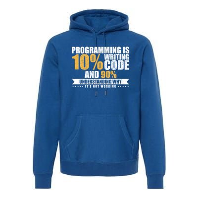 Funny Programming Quote Gift Programmer Software Developer Gift Premium Hoodie