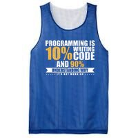 Funny Programming Quote Gift Programmer Software Developer Gift Mesh Reversible Basketball Jersey Tank